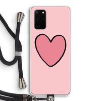 Hartje: Samsung Galaxy S20 Plus Transparant Hoesje met koord