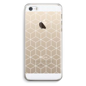 Zwart-witte kubussen: iPhone 5 / 5S / SE Transparant Hoesje