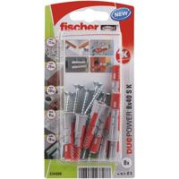 Wandpluggen en schroeven Fischer Duopower 534998 8 x 40 mm 8 Onderdelen Nylon 1 Onderdelen