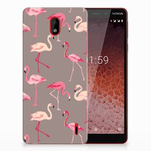 Nokia 1 Plus TPU Hoesje Flamingo