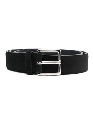 Orciani ceinture en cuir à boucle - Noir