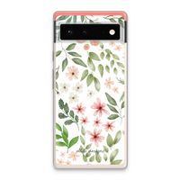 Botanical sweet flower heaven: Google Pixel 6 Transparant Hoesje