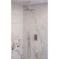 Inbouw Regendouche Set Brauer Brushed Edition Plafond Uitloop Ronde Hoofddouche 30 cm RVS Look Brauer