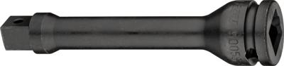 HAZET Krachtverlengstuk 9005S-5 · 1/2 inch (12,5 mm) vierkant hol · 1/2 inch (12,5 mm) vierkant massief · Lengte: 130 mm