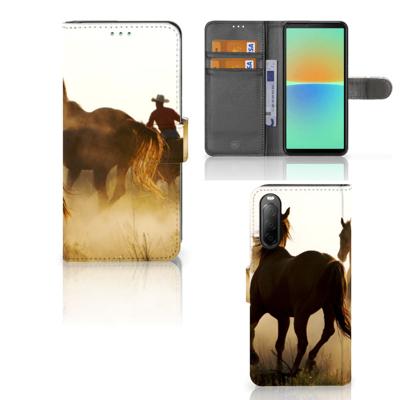 Sony Xperia 10 IV | Telefoonhoesje | Met pasjeshouder | Design Cowboy