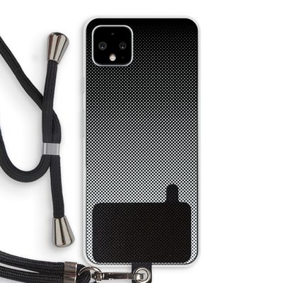 Musketon Halftone: Pixel 4 XL Transparant Hoesje met koord