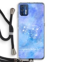 Sterrenbeeld - Licht: Motorola Moto G9 Plus Transparant Hoesje met koord