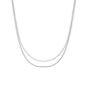 Combi-ketting zilver 2,0 mm 41 + 4 cm