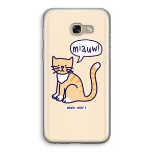 Miauw: Samsung Galaxy A5 (2017) Transparant Hoesje