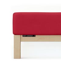Schlafgut Schlafgut Soft Contact Jersey Flanel Hoeslaken S - 90x190 - 100x200 285 Red Deep