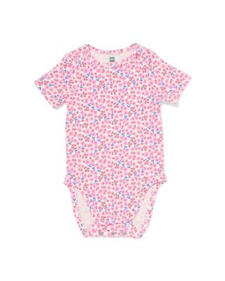 HEMA Baby meegroeiromper LENZING™ ECOVERO™ rib bloemen multi (multi)