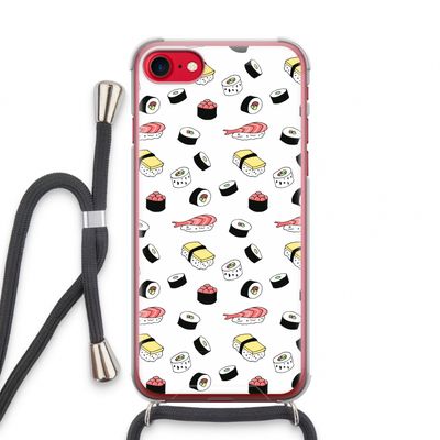 Sushi time: iPhone SE 2020 Transparant Hoesje met koord