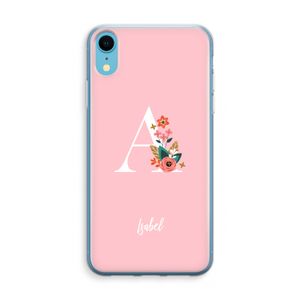 Pink Bouquet: iPhone XR Transparant Hoesje