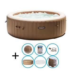 Intex - Bubble Massage - Jacuzzi - 216 x 71 cm - Beige - Met onderhoudskit