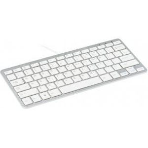 R-Go Tools R-Go Compact Toetsenbord, QWERTY (US), wit, bedraad