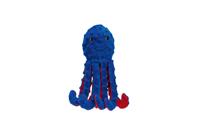 Beeztees Octopus Amy Blauw hondenspeelgoed 25x8,5x7,5 cm