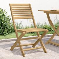 Tuinstoelen 4 st inklapbaar 48,5x61,5x87 cm massief acaciahout - thumbnail
