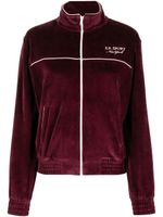 Sporty & Rich veste zippée à logo brodé - Rouge