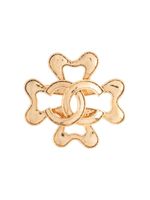 CHANEL Pre-Owned broche à logo CC - Or - thumbnail