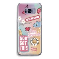 Positivity: Samsung Galaxy S8 Transparant Hoesje Positivity: Samsung Galaxy S8 Transparant Hoesje