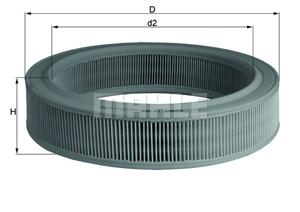 Luchtfilter MAHLE, u.a. für VW, Seat, Skoda