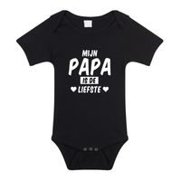 Mijn papa de liefste cadeau baby rompertje zwart jongen/meisje