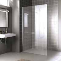 Kermi XC Walk-in 90x200 cm Zilver Matglans Helder Glas