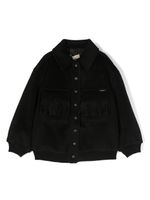 TWINSET Kids veste à plaque logo - Noir