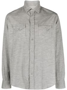 Eleventy chemise Texas en velours côtelé - Gris