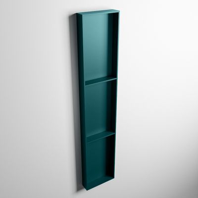 MONDIAZ EASY Nis 149,5x29,5cm in solid surface kleur Smag | Smag. 3 vakken geschikt voor in- of opbouw
