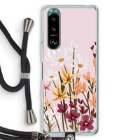 Painted wildflowers: Sony Xperia 5 III Transparant Hoesje met koord