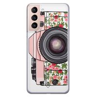 Samsung Galaxy S21 siliconen telefoonhoesje - Hippie camera