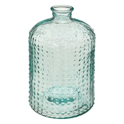 Atmosphera bloemenvaas Apotheker Fles model - transparant - 3D glas - H32 x D18 cm