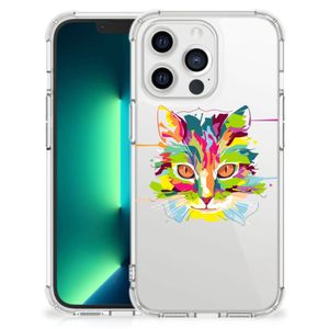 iPhone 13 Pro Max Stevig Bumper Hoesje Cat Color