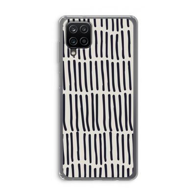 Moroccan stripes: Samsung Galaxy A12 Transparant Hoesje