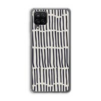 Moroccan stripes: Samsung Galaxy A12 Transparant Hoesje Moroccan stripes: Samsung Galaxy A12 Transparant Hoesje