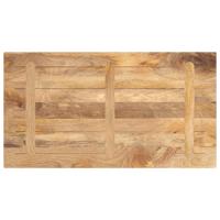 Tafelblad rechthoekig 120x60x3,8 cm massief mangohout