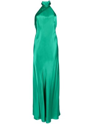 Michelle Mason robe longue à dos-nu - Vert