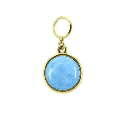 Qoss Kettinghanger Sylvia 20 mm Hemelsblauw | Goud