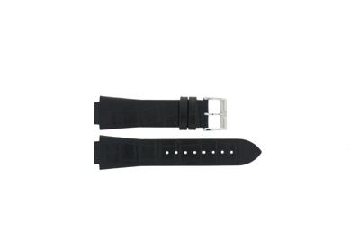 Horlogeband Tissot T1053091612600A / T600040833 Leder Zwart 15mm