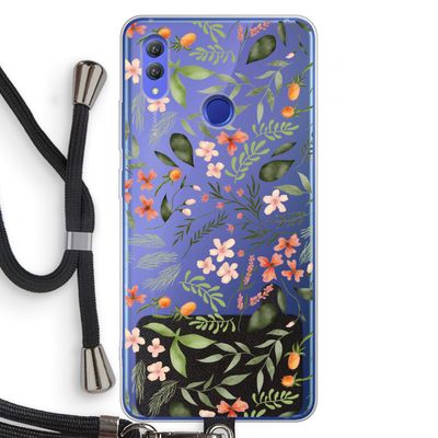 Sweet little flowers: Honor Note 10 Transparant Hoesje met koord