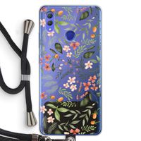 Sweet little flowers: Honor Note 10 Transparant Hoesje met koord