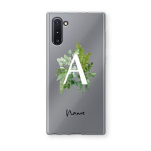 Green Brush: Samsung Galaxy Note 10 Transparant Hoesje