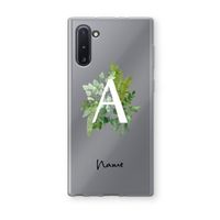 Green Brush: Samsung Galaxy Note 10 Transparant Hoesje