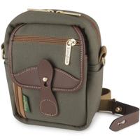 Billingham Stowaway Compact Sage FibreNyte / Chocolate Leather