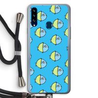 Visjes: Samsung Galaxy A20s Transparant Hoesje met koord