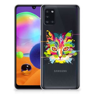 Samsung Galaxy A31 Telefoonhoesje met Naam Cat Color