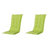 Madison - Kussen lage rug Panama lime - 105x50 - Groen - 2 Stuks