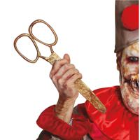 Horror schaar - 25 cm - kunststof - Halloween accessoires - nep wapens - thumbnail