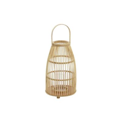 Kaarshouder DKD Home Decor Kristal Bamboe (25 x 25 x 56 cm)